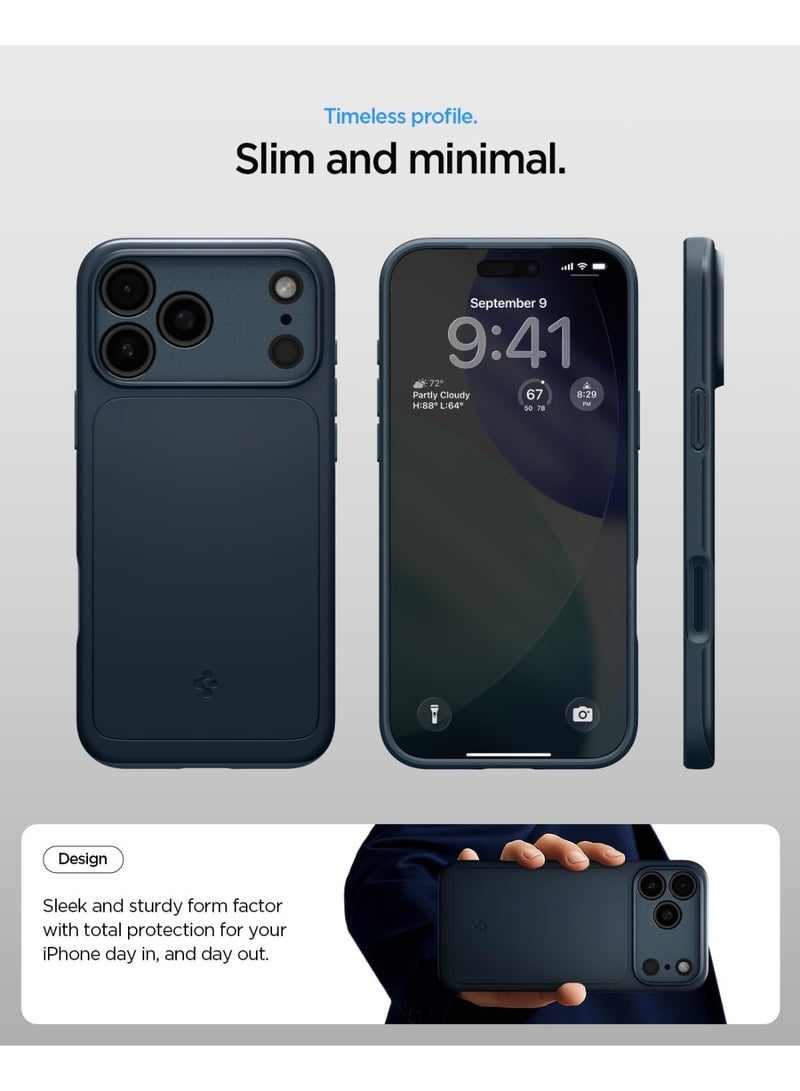 Spigen Thin Fit MagFit for iPhone 17 Pro Max MagSafe Case Cover - Metal Slate - Image 5