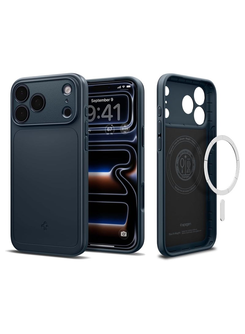 Spigen Thin Fit MagFit for iPhone 17 Pro Max MagSafe Case Cover - Metal Slate - Image 1