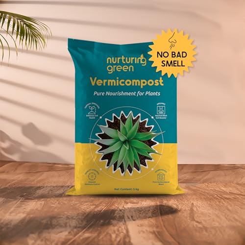 Nurturing Green® 5kg Vermicompost | Organic Fertilizer with NPK for Healthy Plant Growth | Chemical-Free | Boosts Soil Fertility & Microbial Activity | Perfect for Indoor, Home & Garden | Granule Form - Image 2