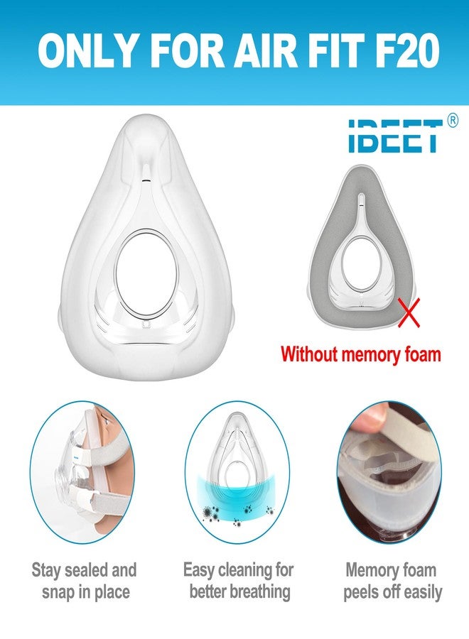 IBEET وسادة بديلة لـ F20 (كبيرة) - ملائمة مريحة وختم ممتاز، إمدادات بديلة IBEET، كبيرة - Image 2