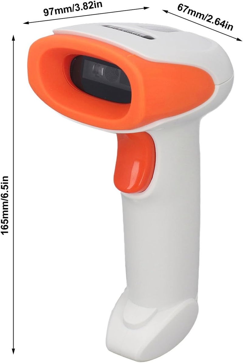 Handheld Wireless Bluetooth 2D Barcode Scanner and Bar Code Reader with Sturdy ABS Housing and High Performance Decoding Chip for Express Logistics Retail and Healthcare Use - Image 4