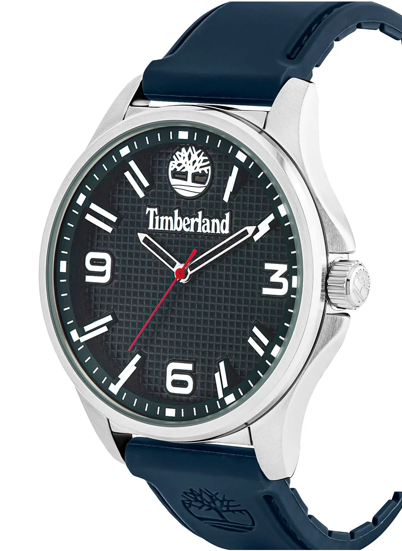 تمبرلاند Averton Men's Watch 46mm Analog Blue Dial Blue Silicone Strap