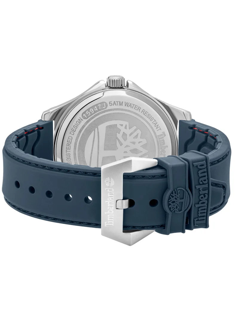 تمبرلاند Averton Men's Watch 46mm Analog Blue Dial Blue Silicone Strap