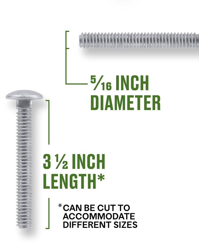 Hillman 5/16X3-1/2 CARR Bolt - Image 3