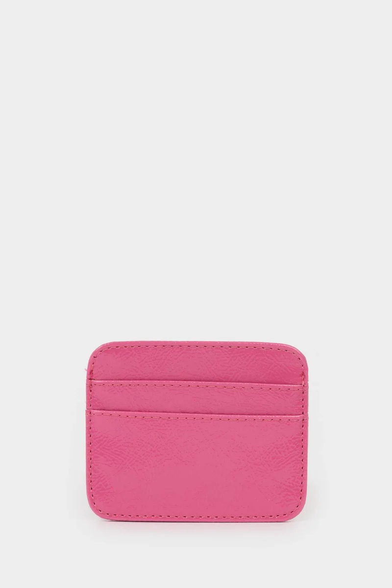 Defacto  Woman Faux Leather Business Card Wallet for Women | Best Price UAE