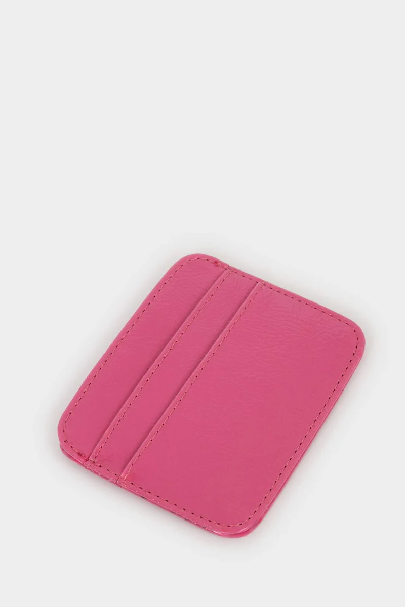 Defacto  Woman Faux Leather Business Card Wallet for Women | Best Price UAE