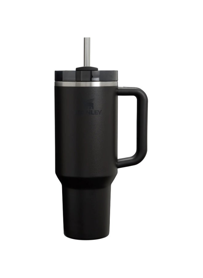 Stanley Quencher H2.0 FlowState Stainless Steel Vacuum Insulated Tumbler with Lid & Straw – 40oz, Black – Ideal for Water, Iced Tea, Coffee, Smoothies & More - Image 1