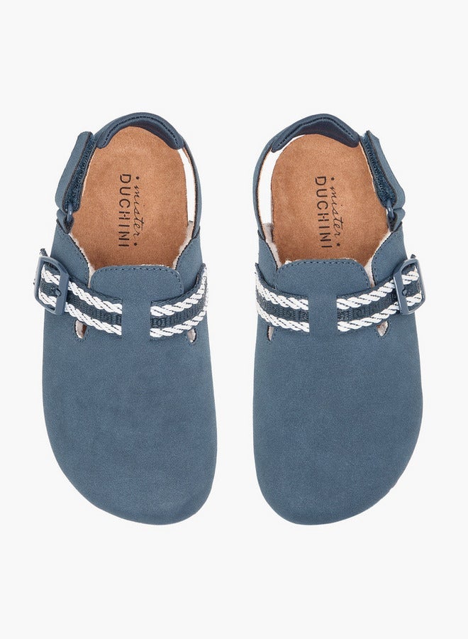 Mister Duchini Boys Buckle Accent Sandals with Hook and Loop Closure - Image 2