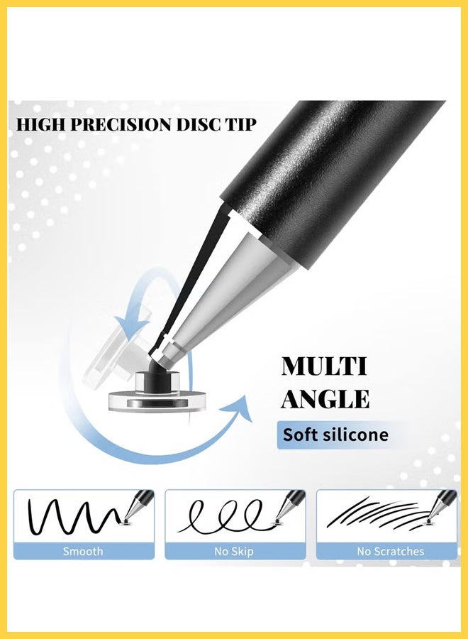 CHOWROAD 3 In 1 Design Sensitive Stylus Stylus for iPad,Magnetic stylus，smart pen for android，Universal Stylus Pens Touch Screens for Apple/iPhone/iPad pro/Mini/Air/Android/Microsoft/Samsung Galaxy PC Tablets All Capacitive Touch Screens - (Black) - Image 5