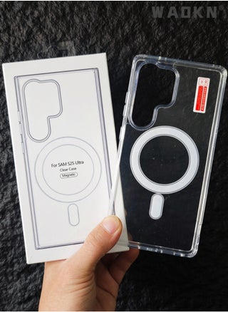 Galaxy S25 Ultra Case with Support Magsafe Charging Ultra Thin Shockproof Transparent Non-Yellowing Compatible with Samsung Galaxy S25 Ultra Cover - pzsku/ZD2DA0C5E5E623D1D274EZ/45/1749191912/267a52af-9d46-47c0-aa3c-94e6bef79a9b