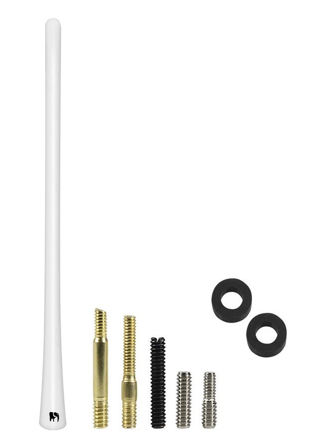 ONE250 7" inch Flexible Copper Core Antenna, Compatible with Mitsubishi - Lancer (2002-2017), Mirage (2010-2024), Montero (2001-2019), Outlander (2005-2018), RVR (2016-2018), L200 (2010-2024) (White) - Image 4