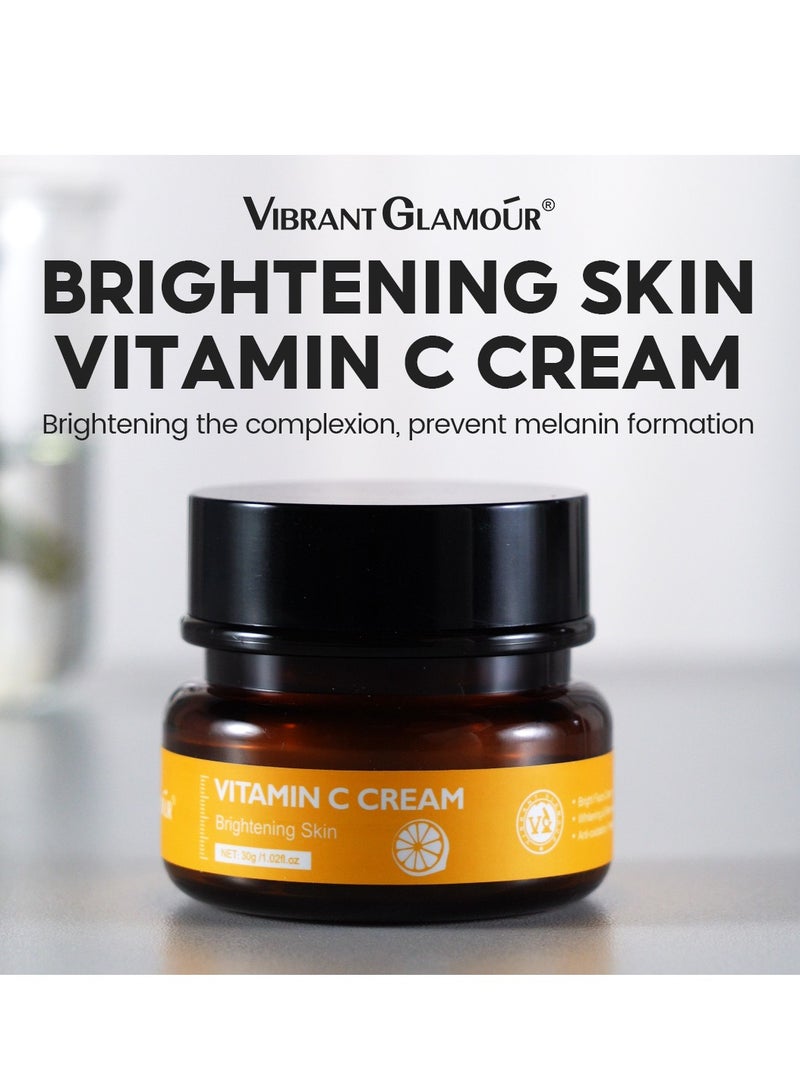 فايبرنت جلامور مجموعة العناية بالبشرة فيتامين سي ٣ قطع تونر سيروم كريم لتفتيح البشرة وترطيبها ومكافحة التجاعيد - Image 3