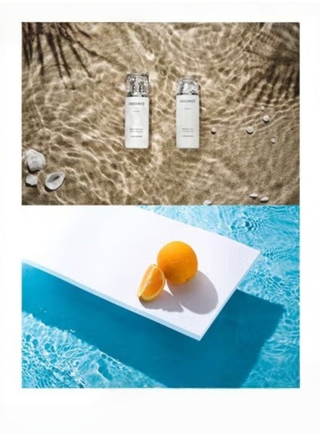 MIXDE 2Pcs Double Sided Photography Background, 4 Patterns Blue Sea Water Ripple Waterproof Paper,Tabletop Backdrop for Food Jewelry Cosmetics Makeup Photo Shoot - Image 5