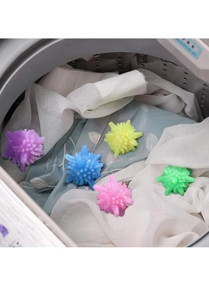 Prostuff.in Prostuffin Washing Machine Solid Colorful Washer Laundry Balls TangleFree Detergent Bar For Household Cleaning Washing Machine Clothes Softener 5Pcs 4 45 Cm Multicolor  - Image 3