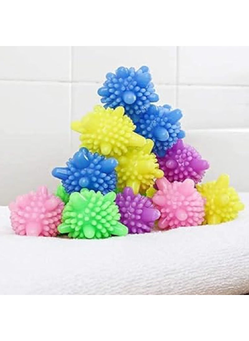 Prostuff.in Prostuffin Washing Machine Solid Colorful Washer Laundry Balls TangleFree Detergent Bar For Household Cleaning Washing Machine Clothes Softener 5Pcs 4 45 Cm Multicolor  - Image 1