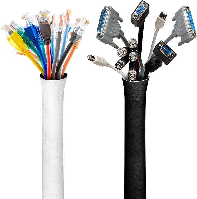 VViViD Reversible Neoprene Hook n' Loop 11 Feet Cable Management Sleeve Roll (2") - Image 2