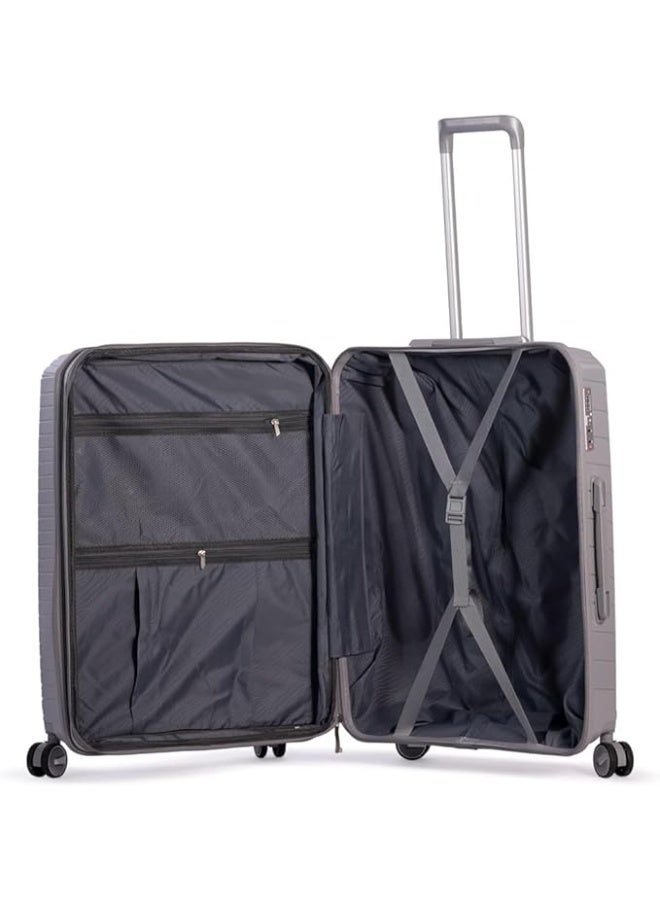 شنطة سفر كبيرة جدًا مقاس 80 سم بعجلات، حقيبة صلبة متينة للرحلات الطويلة وسعة تخزين كبيرة مع حركة سهلة - Image 2