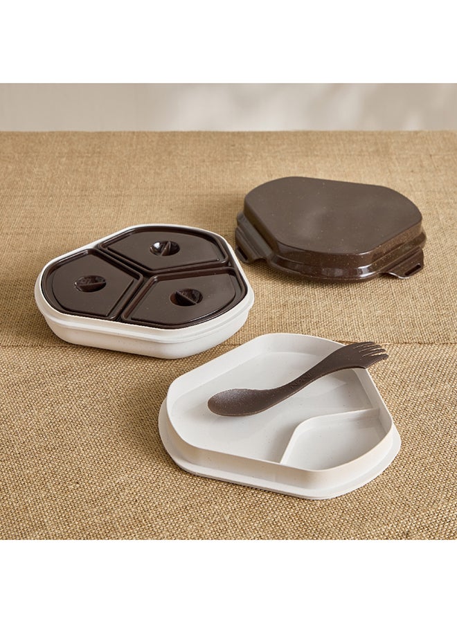 Home Box طقم صناديق الغداء من قش الأرز 2 قطعة - Image 2