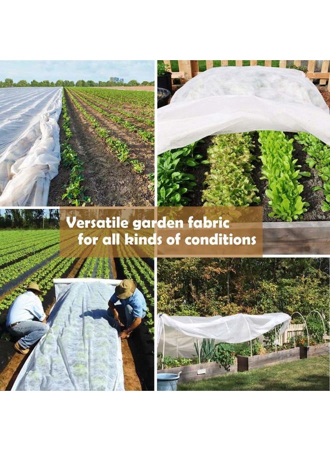 FARAER Plant Covers, 8Ft x 24Ft Reusable Floating Row Cover, 1oz Freeze Protection Plant Blankets for Cold Weather, Garden Winterize Cover for Winter Frost Protection, Thickened 1 oz Garden Quilt Cover - Image 4