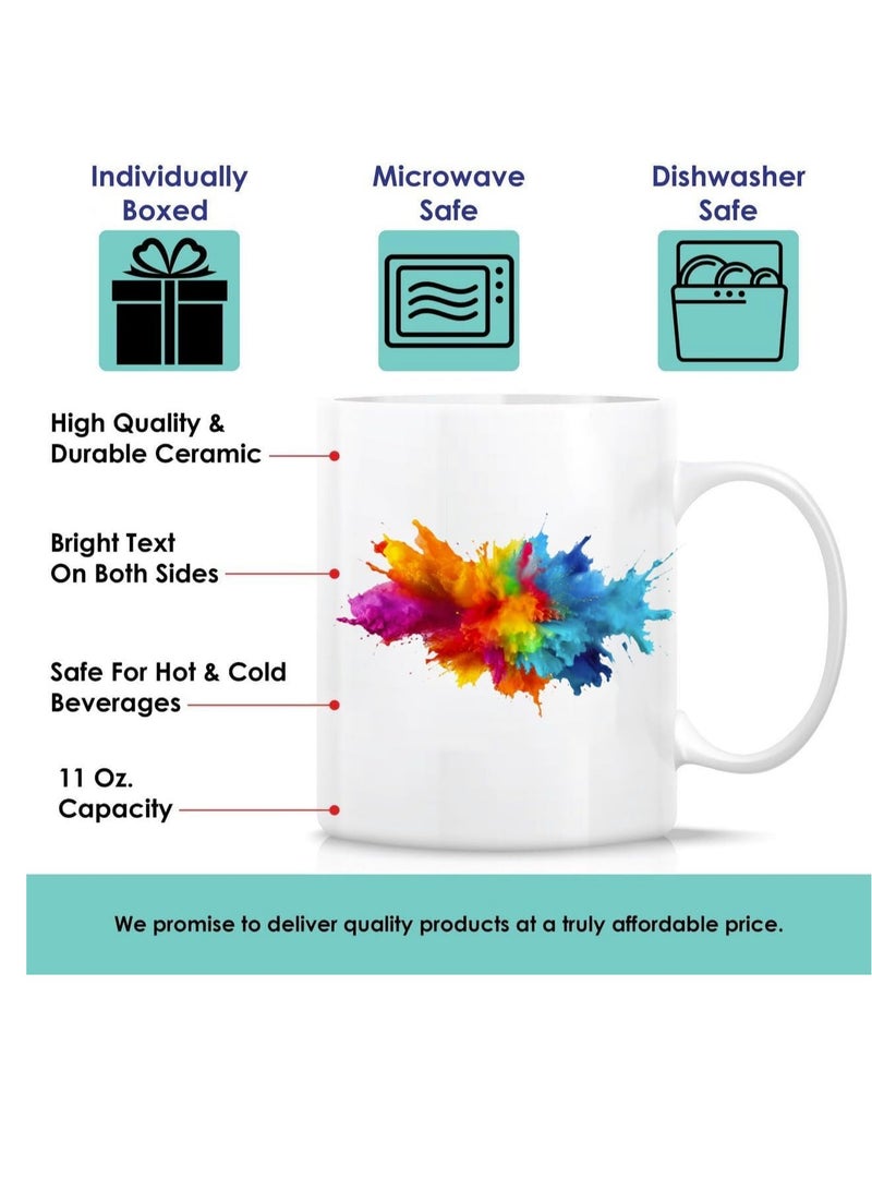 RYN Friends Tv Show Mug| White Ceramic Coffee Tea Mug, 11oz| Gift for Friends Fans - Image 4