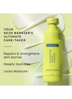 HYPHEN Barrier Care Face Cream For Oily & Combination Skin | Lightweight Peptide And Ceramide Face Moisturizer | Strengthens Skin Barrier & Deeply Hydrates | Oil Free Face Moisturizer | Barrier Repair Moisturiser For Men & Women | 50Ml  - Image 3
