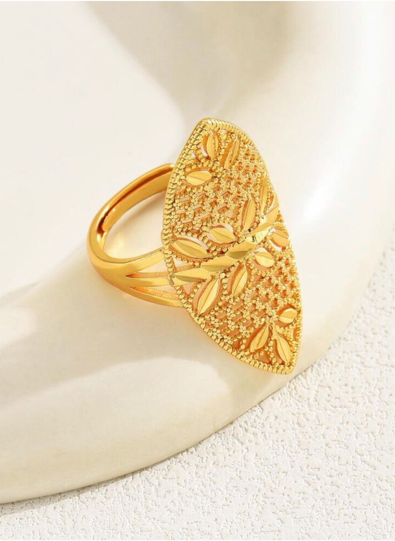 GOLDMAX - 21k Gold Plated Ring For Women One Size - Image 1