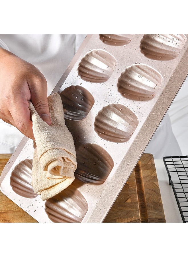 2 PCS Madeleine Pan, 12-Cup Nonstick Shell Shape Baking Cake Mold Jumbo Muffin,Bakeware Bread Pan, Sheet Pans for Cooking Nonstick,Baking Pan Loaf - Image 5