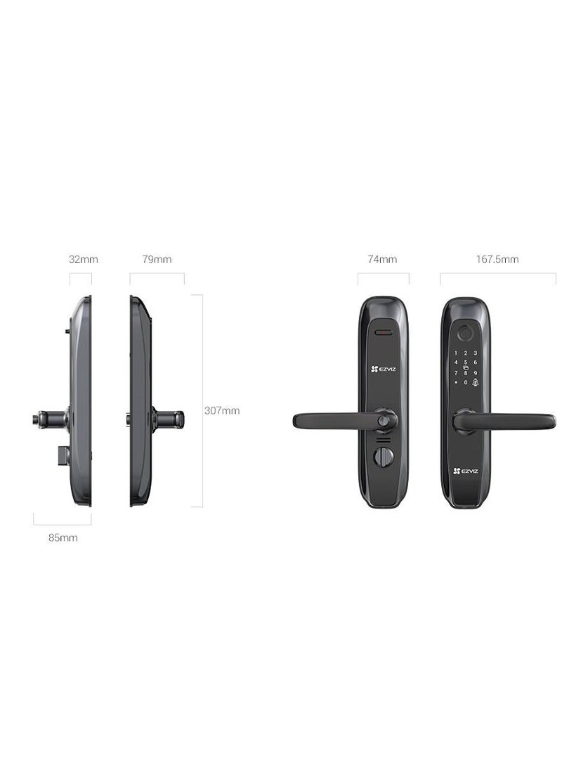 EZVIZ Ezviz Smart Fingerprint Lock, Temporary Access Code Built In Door Bell  - Image 2