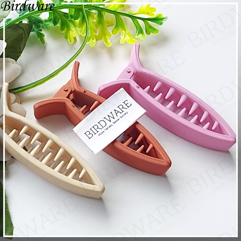 BIRDWARE Medium-Size Multi Color Imported Acrylic Material Butterfly Hair Clips For Women | Hair Clutchers - Image 5