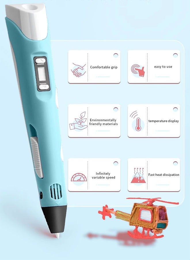 Generic 3D Printing Pen Starter Kit 3D Pen PLA Filament Project Guide and Charger  - Image 3