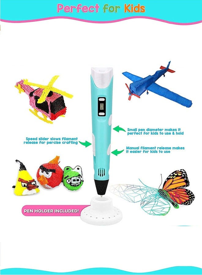 Generic 3D Printing Pen Starter Kit 3D Pen PLA Filament Project Guide and Charger  - Image 4