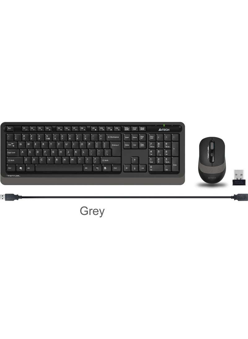 A4TECH A4 Tech FG1010 2.4g Gray Q Fn-Mm Klv+Optical Mouse Set  - Image 2