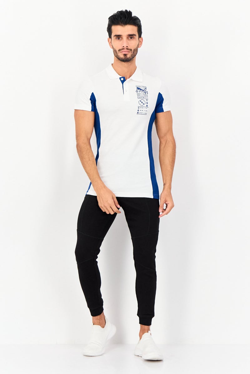 PUMA One8 Men Slim Fit Brand Logo Short Sleeves Golf Polo Shirt, Multicolor - Image 4