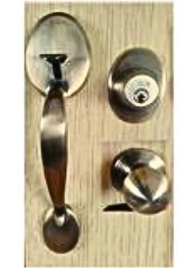 Yale Main Entrance Lock Set NV/CA5057US5 Plain Zinc Antique  - Image 5