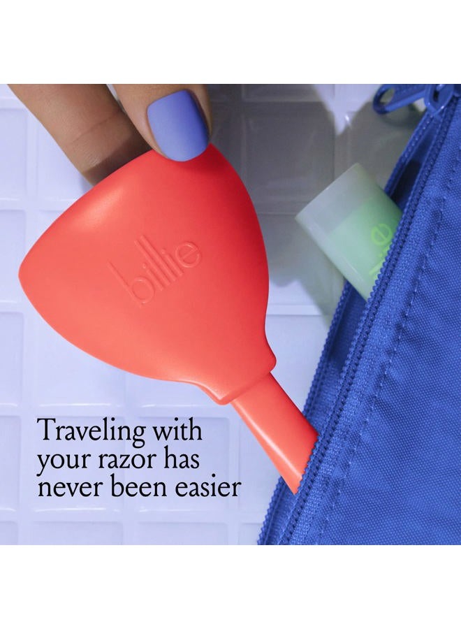 Billie 5-Blade Women's Razor Travel Case - Take Your Razor To-Go - Magnetic Top - Easy Storage - Portable & Convenient - Coral - Image 2