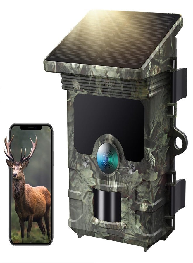VOOPEAK 4K Trail Camera WiFi - 85MP 30FPS Solar Trail Camera with 850nm Night Vision, 120°Wide Angle Motion Activated Trigger, 0.1s Trigger, Waterproof IP66 for Wildlife Monitoring - Image 1