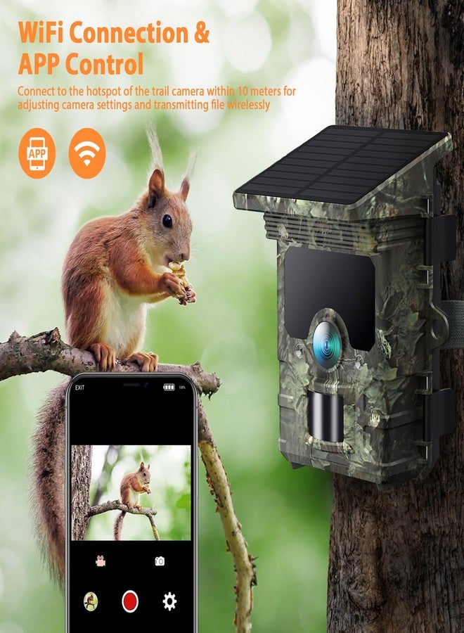 VOOPEAK 4K Trail Camera WiFi - 85MP 30FPS Solar Trail Camera with 850nm Night Vision, 120°Wide Angle Motion Activated Trigger, 0.1s Trigger, Waterproof IP66 for Wildlife Monitoring - Image 2