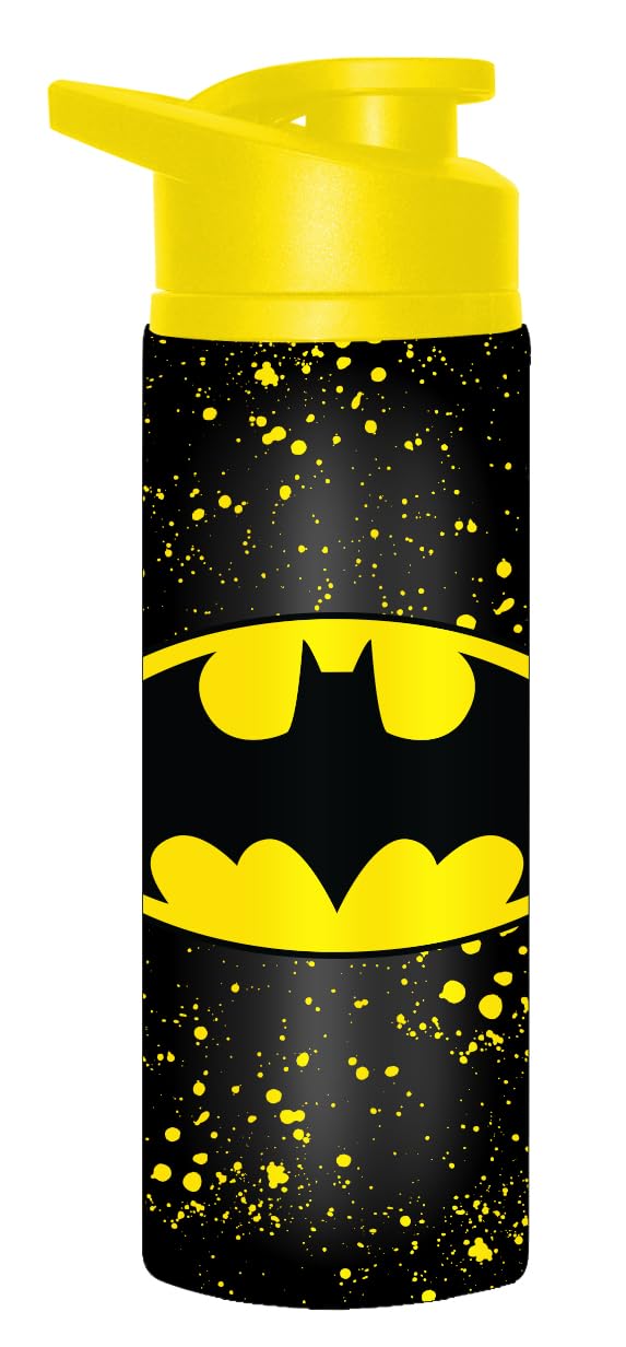 Silver Buffalo Silver Buffalo Batman Stainless Steel Water Bottle Featuring Batman Logo 25 Ounces