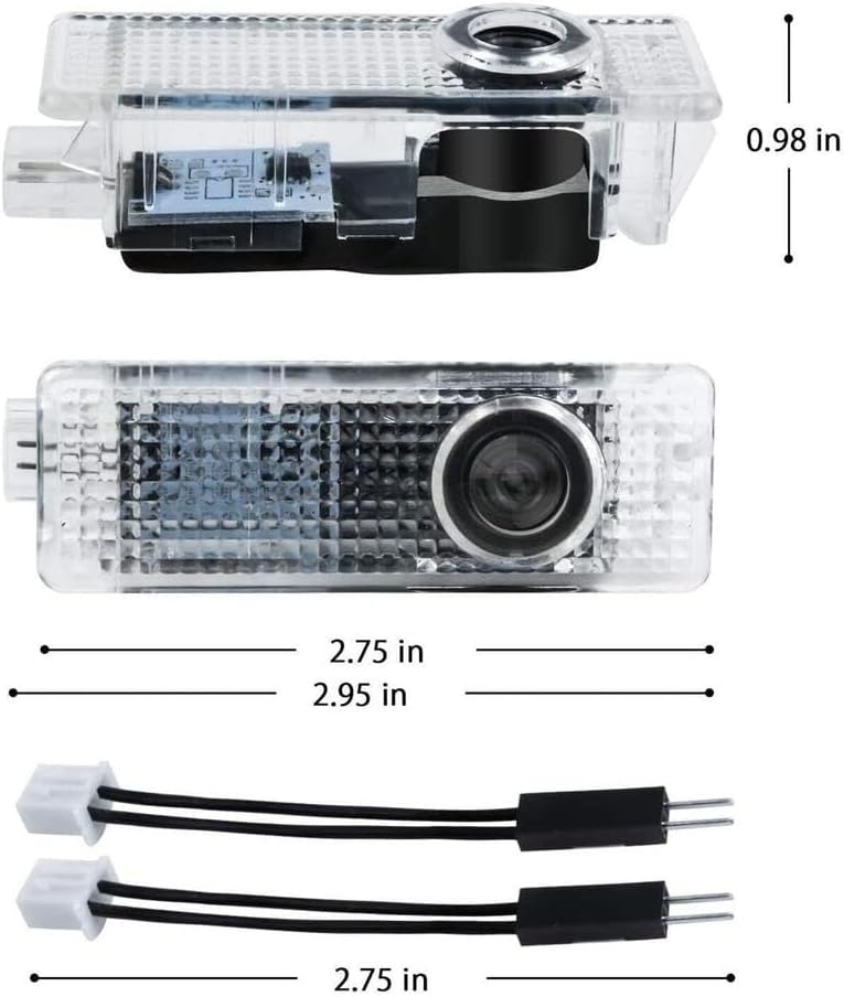 3D Shadow light LED Car Door Light Accessories Logo Projector (Black & White) HD Welcome Lights Compatible with BMW 1/3/4/5/6/7/M/X/Z/GT Series - Image 3