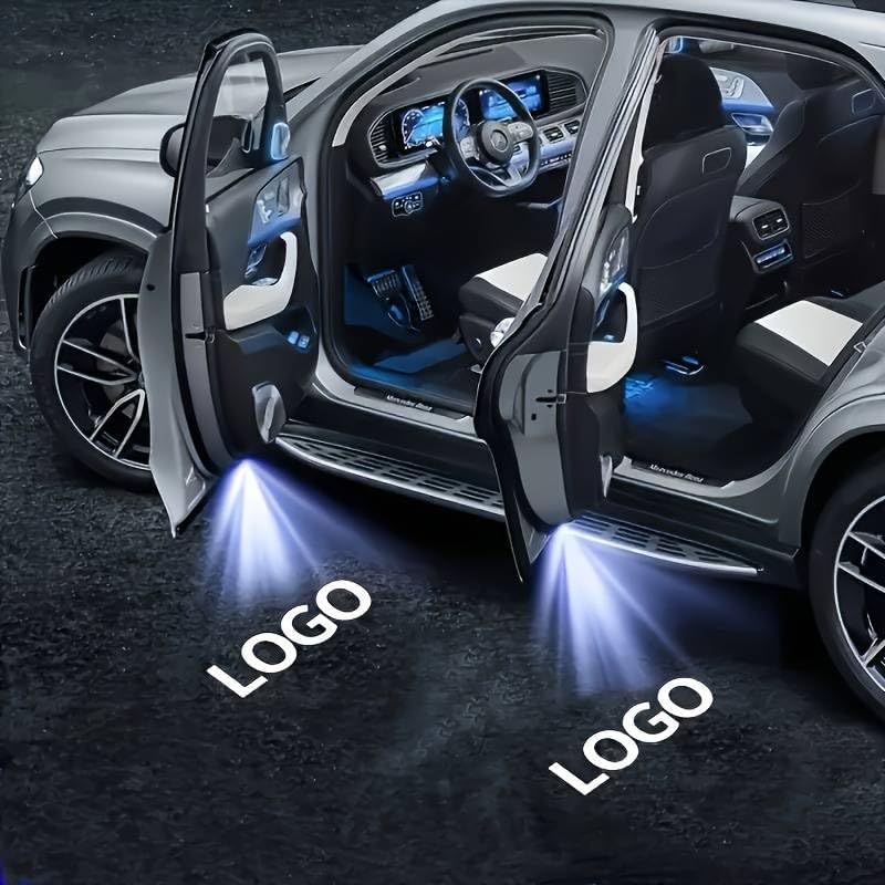 3D Shadow light LED Car Door Light Accessories Logo Projector (Black & White) HD Welcome Lights Compatible with BMW 1/3/4/5/6/7/M/X/Z/GT Series - Image 2