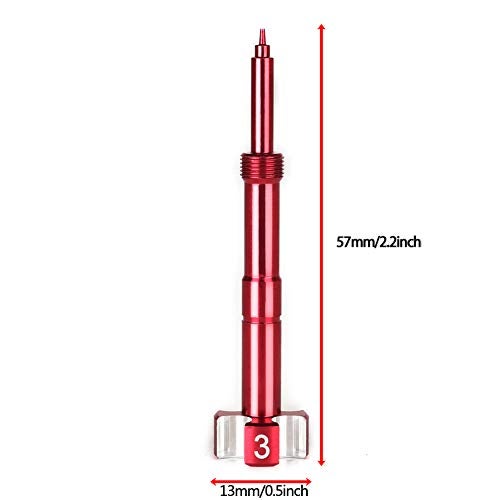 RSG Air Fuel Mixture Screw CNC Adjust Carb FCR Air Screw Compatible with KEIHIN Carburetor Four-Strokes FCR Carbs Motorcross Motorcycle(red) - Image 5