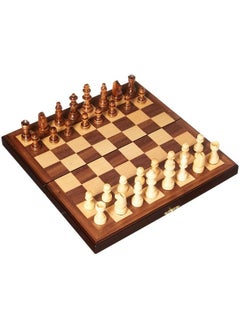 John N. Hansen Travel Magnetic Walnut Chess Set  - Image 3