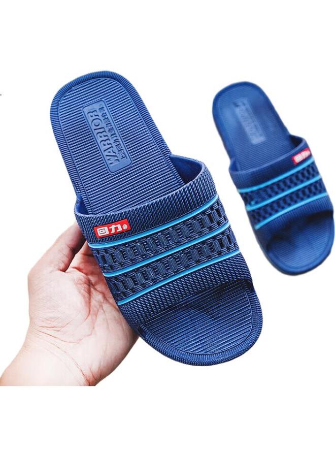 Pull Back Warrior Unisex Slippers Indoor Outdoor Beach Thick-Soled Wear-Resistant Comfortable Hl3523-1 Blue Size 45 - Image 2