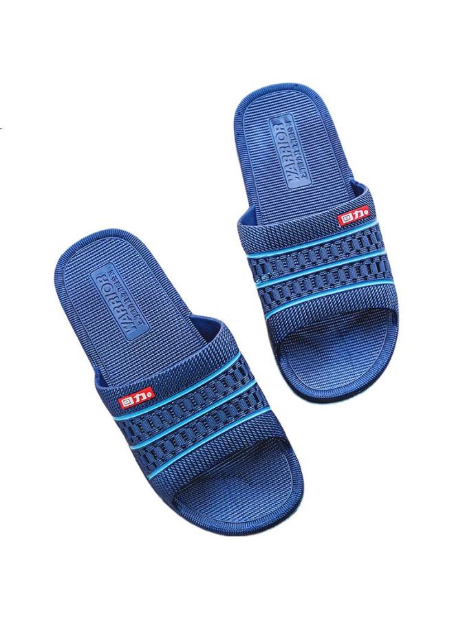 Pull Back Warrior Unisex Slippers Indoor Outdoor Beach Thick-Soled Wear-Resistant Comfortable Hl3523-1 Blue Size 45 - Image 3