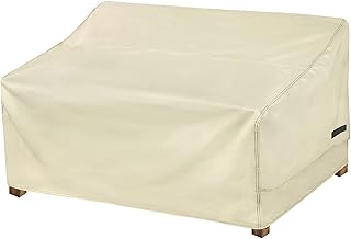 NettyPro Patio Sofa Cover Waterproof 3-Seater Outdoor Couch Cover, Patio Furniture Bench Sofa Covers with Air Vent and - Image 1