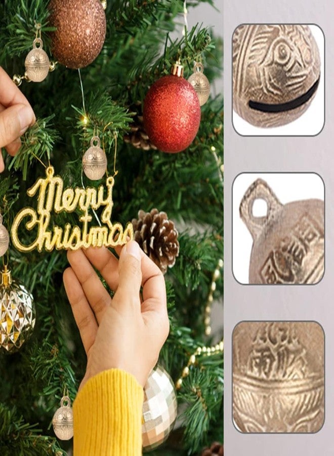SUPVOX 30pcs DIY Craft Bells Vintage Copper Tiger Head Jingle Bells for Crafts, DIY Jewelry Making, Wind Chimes, Christmas Ornaments, Handmade Decorations - 0.43inches - Image 5