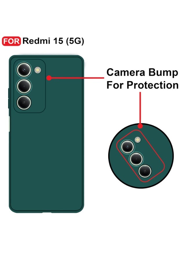 Xiaomi Redmi 15 5G Case Cover Soft Silicone Case Lightweight Shock Protective Cover with Camera Protection Designed for Xiaomi Redmi 15 5G - Image 3