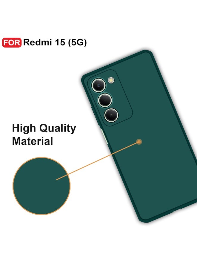 Xiaomi Redmi 15 5G Case Cover Soft Silicone Case Lightweight Shock Protective Cover with Camera Protection Designed for Xiaomi Redmi 15 5G - Image 2