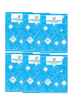 Psi 6-Piece A4 Size Plain Notebook 70 Sheets  - Image 1