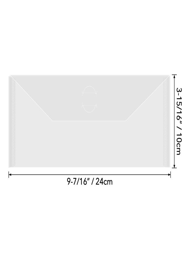 Briartw 20 Pcs 3.9x9.4" Slimline Storage Envelopes, Resealable Plastic Envelopes Pockets for Cutting Dies Stencil Crafts Organizer Holder,Clear Storage Bag for Clear Stamp,Die Cuts,Scrapbook Paper - Image 2